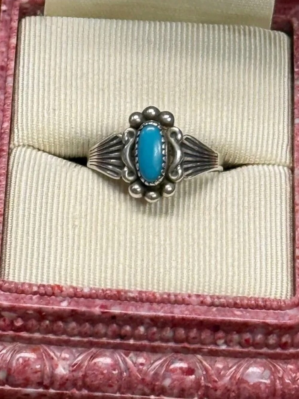 JP Sterling Silver Turquoise Ring SZ 4.75